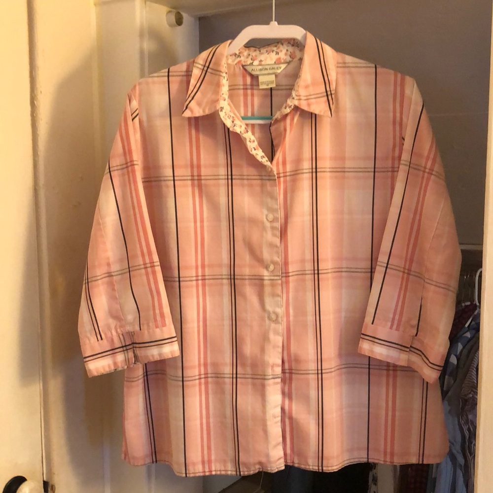 Vintage Allison Daley Cotton PJ Blouse